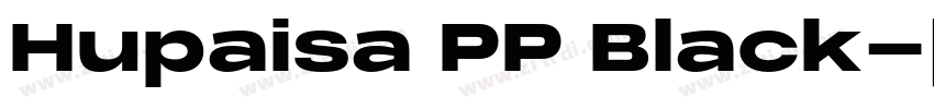 Hupaisa PP Black字体转换
